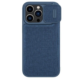کیف کلاسوری نیلکین مدل Qin Pro Plain Cloth مناسب برای گوشی موبایل اپل iPhone 14 Pro Max