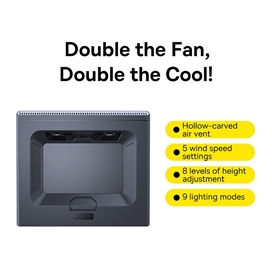کول پد لپ تاپ بیسوس Baseus ThermoCool Heat-Dissipating Laptop Stand LUWK000013