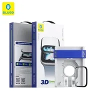 گلس ، محافظ صفحه بلو اپل واچ با کیت نصب اتوماتیک Blueo 3D curved Watch Tempered Glass With Applicator مناسب برای سایز 42mm