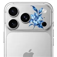 محافظ دور لنز طرح لیلیوم آبی Blue Lilium بلو Blueo Invisible Shock-Resistant Lens Protection مناسب برای Apple iPhone 17 Pro Max