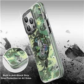قاب YOUNGKIT یانگ کیت Camouflage Circuit Strong Anti-Drop Impact Series Green مناسب برای Apple iPhone 12 Pro Max