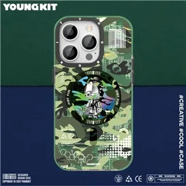 قاب YOUNGKIT یانگ کیت Camouflage Circuit Strong Anti-Drop Impact Series Green مناسب برای Apple iPhone 12 Pro Max