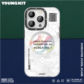 قاب YOUNGKIT یانگ کیت Camouflage Circuit Strong Anti-Drop Impact Series White مناسب برای Apple iPhone 13 Pro Max