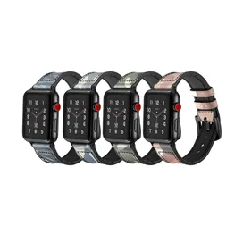 بند اپل واچ برند جینیا مدل Camouflage Leather