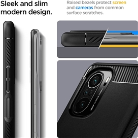 قاب شیائومی Poco F3 / Mi 11X / Mi 11X Pro / Mi 11i برند اسپیگن مدل Rugged Armor