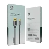 کابل شارژ سر تایپ سی 1 متر گرین لاین Green Lion USB-A to USB-C Tough Cable GNTPTGHATCBK