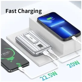 پاوربانک وایرلس 10000 رسی Recci Magnetic Charging Powerbank 22.5W RPB-P23