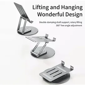 هولدر رومیزی موبایل و تبلیت راک ROCK Metal Rotating Foldable Desktop Stand RPH0993