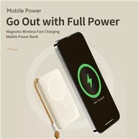 پاوربانک وایرلس 10000 راک Rock PowerBank Magnetic Wireless P89