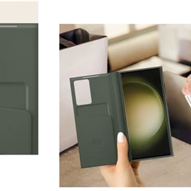کاور اورجینال سامسونگ مدل Smart View Wallet Case مناسب برای Samsung Galaxy S23 Ultra