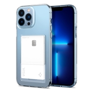 قاب شفاف جاکارتی دار Spigen اورجینال مدل Crystal Slot مناسب برای Apple iPhone 13 Pro Max