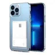 قاب شفاف جاکارتی دار Spigen اورجینال مدل Crystal Slot مناسب برای Apple iPhone 13 Pro Max