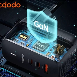 شارژر دیواری سوپر فست شارژ تایپ سی و یو اس بی 140 وات مک دودو MCDODO CH-2911 GaN 5 Pro 140W Type-C / USB Fast Charger