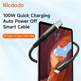 کابل شارژ قطع کن دار تایپ سی به تایپ سی 100 واتی مک دودو مدل MCDODO CA-3460 طول 1.2متر