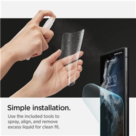 محافظ صفحه نمایش اسپیگن Galaxy S23 Ultra مدل Spigen Flex ID