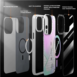 قاب YOUNGKIT یانگکیت Metaverse Silver Strong Anti-Drop Impact Series مناسب برای Apple iPhone 14