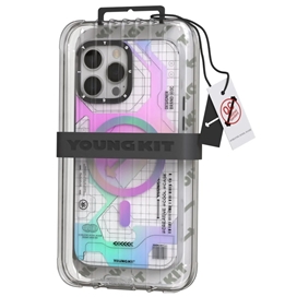 قاب YOUNGKIT یانگکیت Metaverse Silver Strong Anti-Drop Impact Series مناسب برای Apple iPhone 14