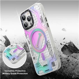 قاب YOUNGKIT یانگکیت Metaverse Silver Strong Anti-Drop Impact Series مناسب برای Apple iPhone 14