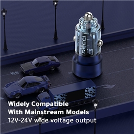 شارژر فندکی دوپورت 75 وات رسی Recci Journey 75W RCC-N15