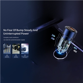 شارژر فندکی دوپورت 75 وات رسی Recci Journey 75W RCC-N15
