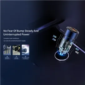 شارژر فندکی دوپورت 75 وات رسی Recci Journey 75W RCC-N15