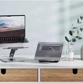 پایه نگهدارنده رومیزی لپ تاپ رسی Recci RHO-M17 Multi Angle Laptop Stand
