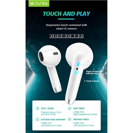 هندزفری بلوتوث باوین BAVIN BA19 TWS Bluetooth Earphones