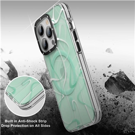 قاب YOUNGKIT یانگکیت Green Ink Painting Classic Anti-Drop Impact Series Apple iphone مناسب برای Apple iPhone 14 Pro