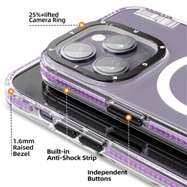 قاب YOUNGKIT یانگکیت Purple Basic LingLong MagSafe Series Apple iphone مناسب برای Apple iPhone 13 Pro