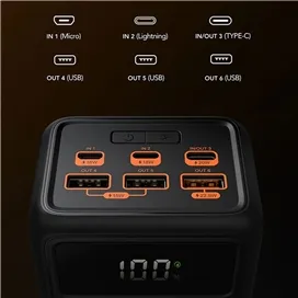 پاور بانک کمپینگ وگر مدل VEGER Tank Lite 50000mAh 22.5W Camping Power Bank