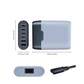 شارژر رومیزی میلی مدل MiLi 140W Gan Carger Station