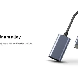 مبدل تایپ سی به اچ دی ام آی رسی Recci Type-C to HDMI Adapter 4K Cable RH11