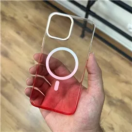 قاب کریستالی متال رینگ گلبهی به همراه مگ سیف مناسب برای Apple iPhone 14 Pro Max