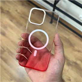 قاب کریستالی متال رینگ گلبهی به همراه مگ سیف مناسب برای Apple iPhone 13 Pro Max