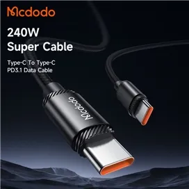 کابل شارژ سریع تایپ سی به تایپ سی 240 واتی مک دودو مدل MCDODO CA-3681 طول 2 متر