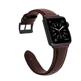بند چرم طبیعی اپل واچ جیتک مدل G-Tech Leather Classic Band For Apple Watch 44/45/49mm