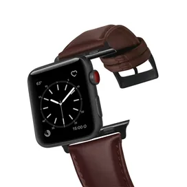 بند چرم طبیعی اپل واچ جیتک مدل G-Tech Leather Classic Band For Apple Watch 44/45/49mm