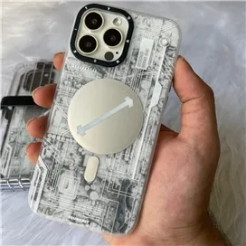 قاب YOUNGKIT یانگکیت Technology Series White مناسب برای Apple iPhone 15 Pro Max