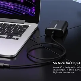 کابل USB-A به USB-C راک رز RockRose Arrow AC 2.4A 1m USB-C