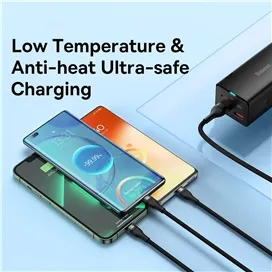 کابل سه سر 66 وات بیسوس Baseus 3in1 Fast Charging cass040001