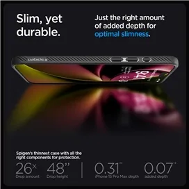 قاب آیفون 15 پرو مکس اسپیگن Spigen Liquid Air for iPhone 15 Pro Max