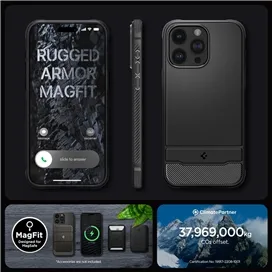 قاب آیفون 15 پرو مکس اسپیگن Spigen Rugged Armor MagFit for iPhone 15 Pro Max
