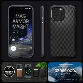 قاب آیفون 15 پرو مکس اسپیگن Spigen Mag Armor MagFit for iPhone 15 Pro Max
