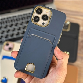 قاب چرمی Leather مدل جاکارتی دار مناسب برای Apple iPhone 13 Pro Max