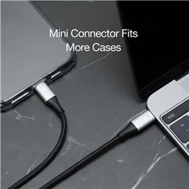 کابل USB-C به لایتنینگ AluCable برند Just Mobile (1.2 متر)
