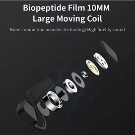 هندزفری بی سیم گردنی القایی رسی Recci Front Runner Bone wireless headphones REP-W40