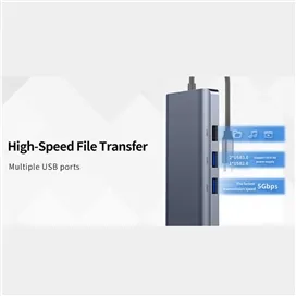 هاب 9 پورت USB-C رسی مدل RH09