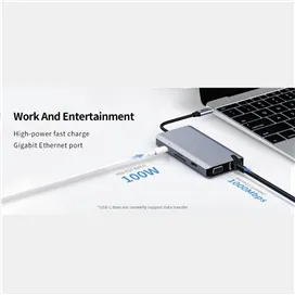 هاب 9 پورت USB-C رسی مدل RH09