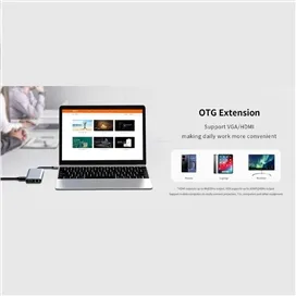 هاب 9 پورت USB-C رسی مدل RH09