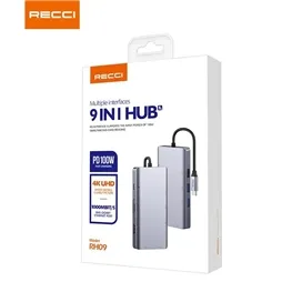 هاب 9 پورت USB-C رسی مدل RH09